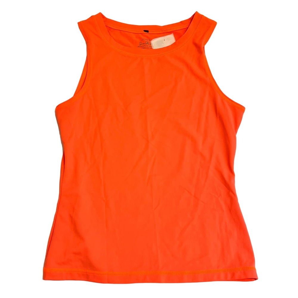 J Crew Swim Sleeveless Sun Shirt Rash Guard Sz XS Salmon Orange